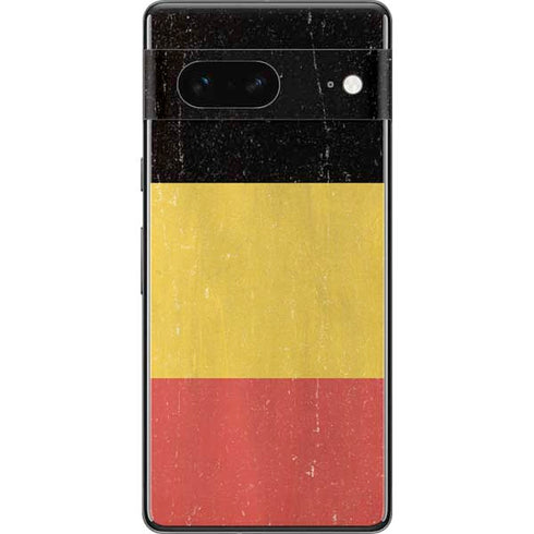 Belgium Flag Distressed Pixel Skins